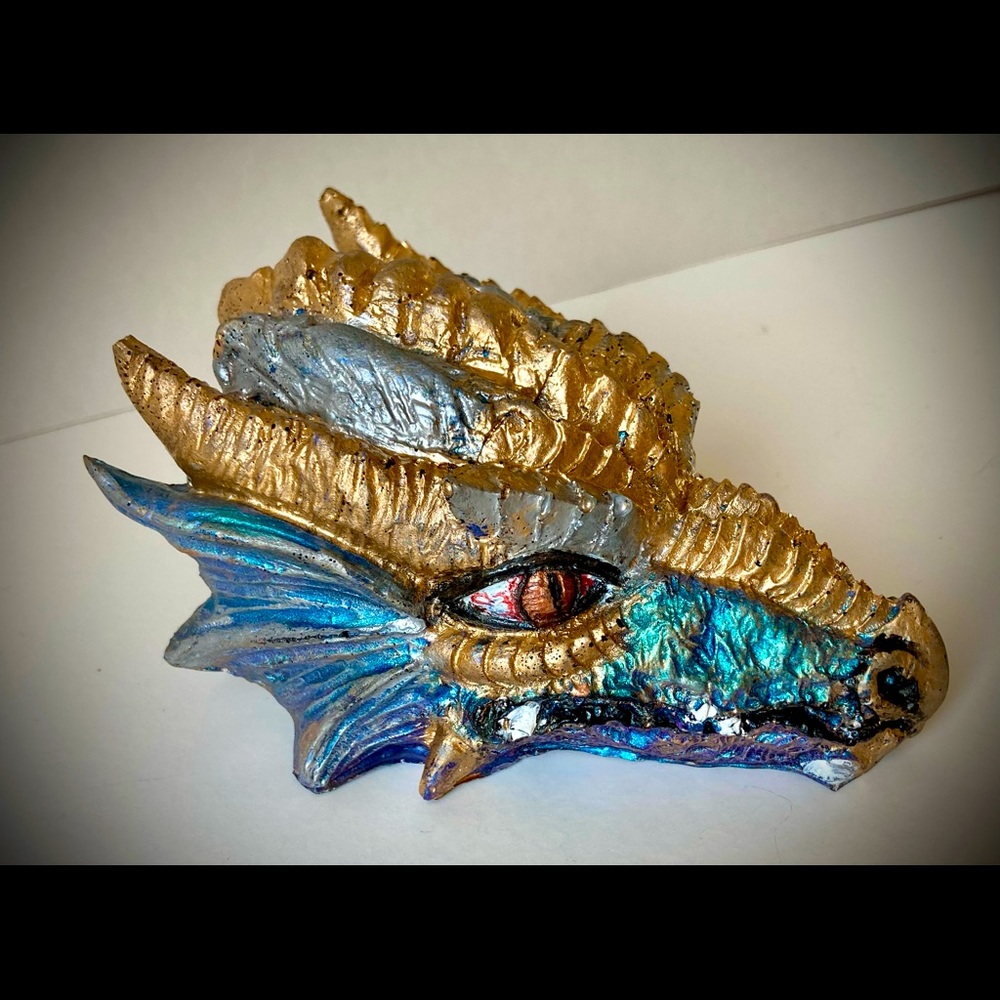 Dragon Head- Handmade & Painted! (Resin)